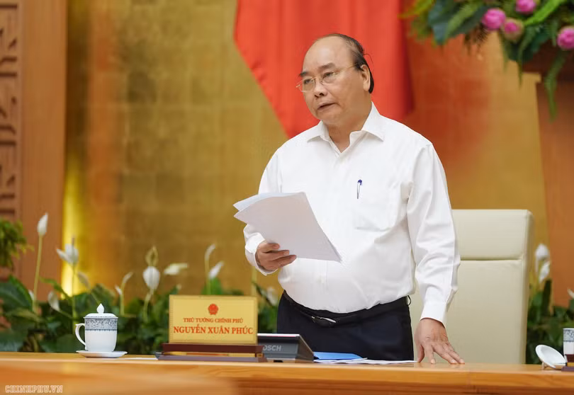 Thủ tướng Chính phủ Nguyễn Xuân Phúc phát biểu tại buổi làm việc (Ảnh: VGP) Thủ tướng Chính phủ Nguyễn Xuân Phúc phát biểu tại buổi làm việc (Ảnh: VGP)