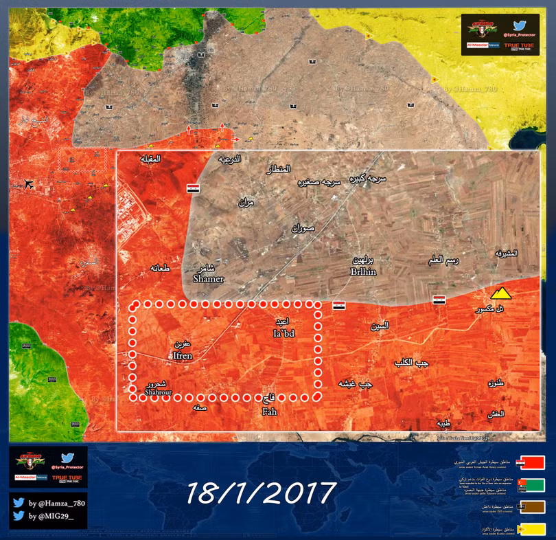 Hai ngôi làng được quân đội Syria giải phóng trên cao nguyên Al-Bab