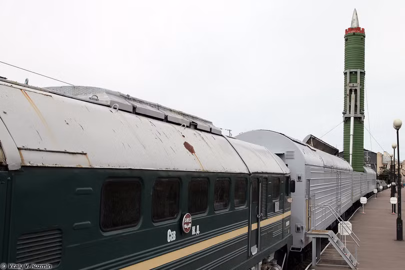 Tàu hỏa "tên lửa hạt nhân" Nga Molodets. Ảnh minh họa Russian Gazeta