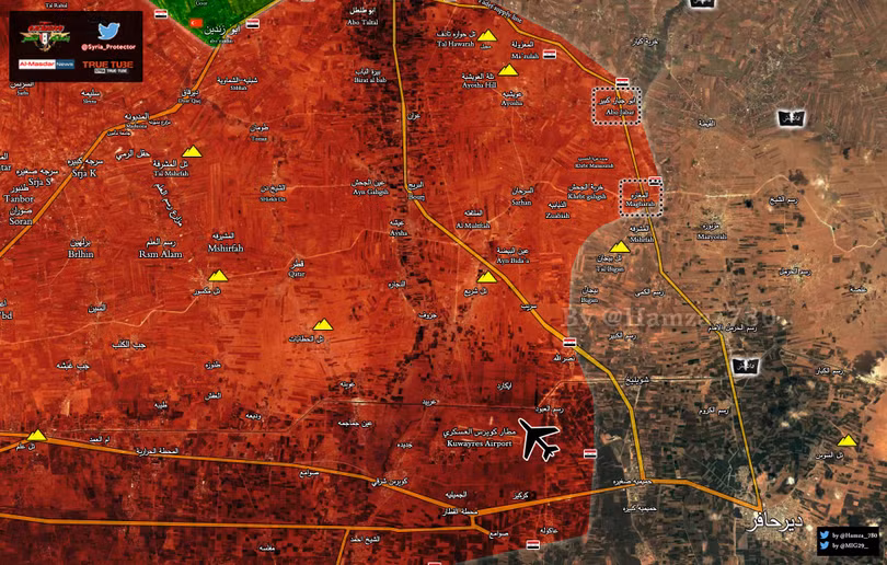 Hai ngôi làng quân đội Syria vừa giải phóng ngày 13.02.2017