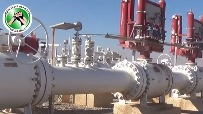 Trạm khí gas trên vùng ngoại ô Damascus