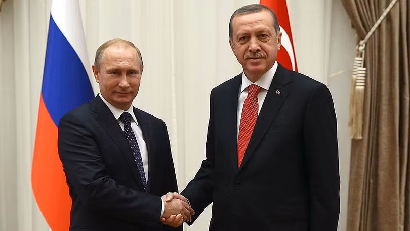 Tổng thống Nga V.Putin và tổng thống Thổ Nhĩ Kỳ Recep Erdogan (ảnh minh họa) 