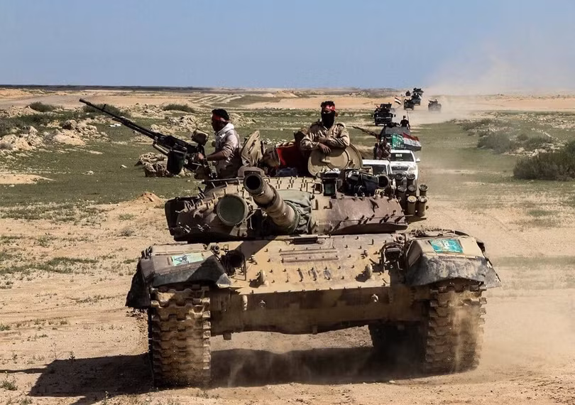 Binh sĩ Iraq tấn công trên chiến trường Mosul
