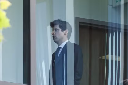 Giám đốc điều hành OpenAI, Sam Altman tại phiên toà ngày 14/5. Ảnh: Reuters.