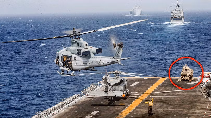 Hệ thống LMADIS trên tàu USS Boxer của Mỹ (Nguồn: The Drive) Hệ thống LMADIS trên tàu USS Boxer của Mỹ (Nguồn: The Drive)