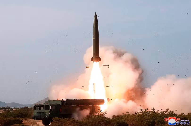 Một vụ phóng thử nghiệm tên lửa mà Triều Tiên thực hiện (Ảnh: KCNA) Một vụ phóng thử nghiệm tên lửa mà Triều Tiên thực hiện (Ảnh: KCNA)