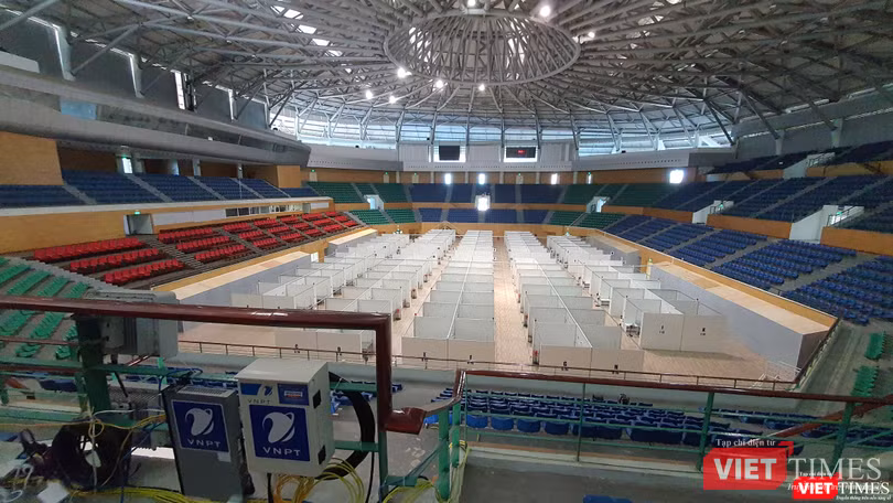 Thực hiện trên nền hạ tầng khu liên hợp thể thao nên VNPT phải cải tạo khá nhiều hạng mục để phù hợp với tiêu chuẩn y tế Thực hiện trên nền hạ tầng khu liên hợp thể thao nên VNPT phải cải tạo khá nhiều hạng mục để phù hợp với tiêu chuẩn y tế