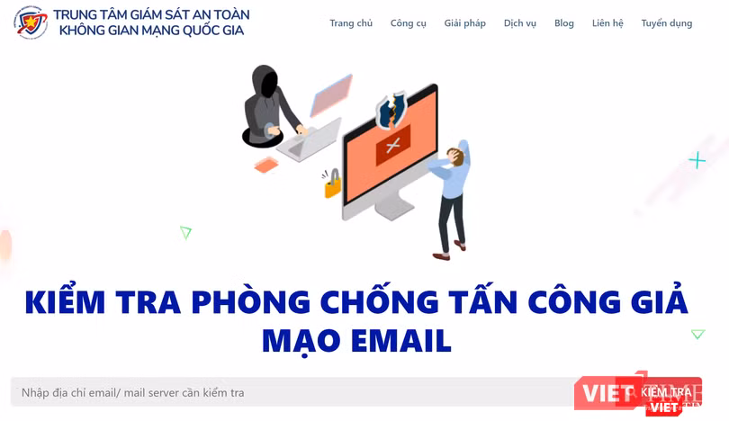 Công cụ kiểm tra các email đáng nghi.