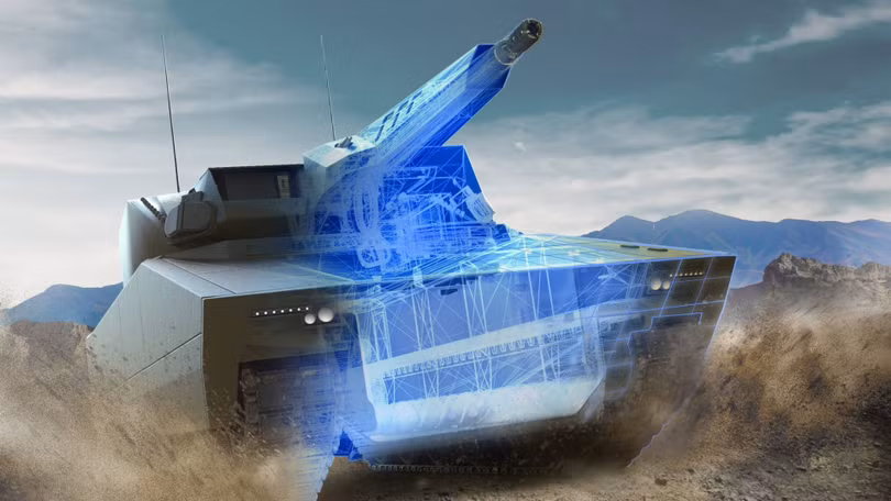 Hình ảnh đồ họa của Lynx XM30. Ảnh: Rheinmetall.