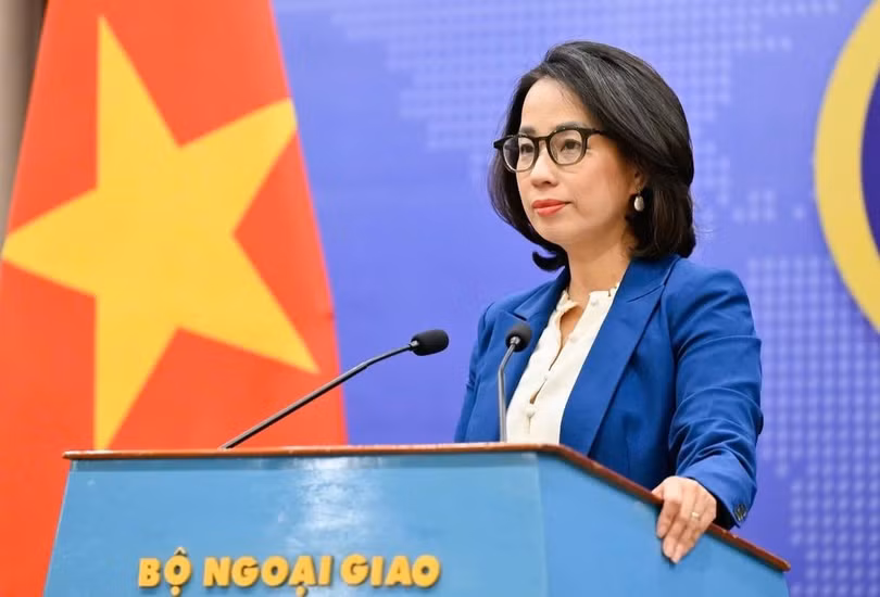 Người phát ngôn Bộ Ngoại giao Phạm Thu Hằng. Ảnh: Bộ Ngoại giao.