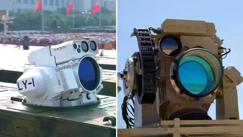 Các hệ thống vũ khí laser LY-1 (trái) và Iron Dome. Ảnh: IE.