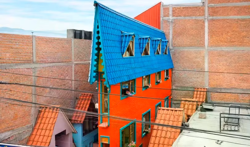 Ngôi nhà có chiều rộng nhỏ nhất thế giới ở Peru. Ảnh: OC.