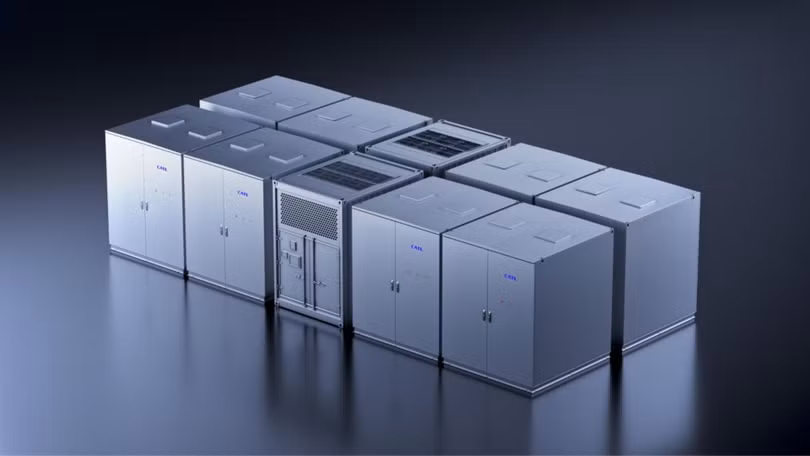 CATL đã giới thiệu hệ thống lưu trữ năng lượng ion natri của mình tại Munich. Ảnh: CATL.