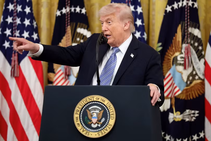 Tổng thống Donald Trump phát biểu tại hội nghị thượng đỉnh dành cho doanh nghiệp nhỏ ở Phòng Đông của Nhà Trắng hôm 4/5. Ảnh: Getty.