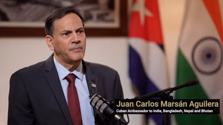 Đại sứ Cuba tại Ấn Độ, ông Juan Carlos Marsan Aguilera. Ảnh: RT.