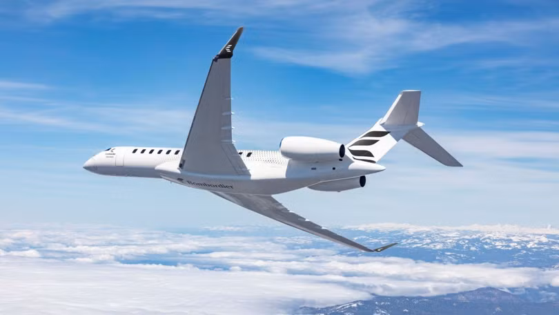 Máy bay phản lực Global 8000 do Bombardier sản xuất. Ảnh: Bombardier.