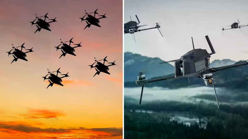Các bầy đàn UAV AI ngày càng được phát triển nhanh chóng và thách thức các hệ thống phòng không truyền thống. Ảnh: IE.