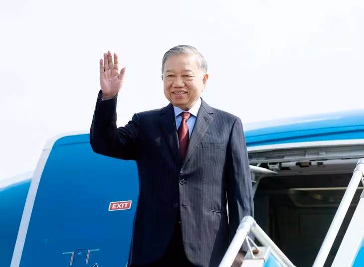 Tổng Bí thư, Chủ tịch nước Tô Lâm lên đường thăm cấp Nhà nước tới Ấn Độ. Ảnh: TTXVN.