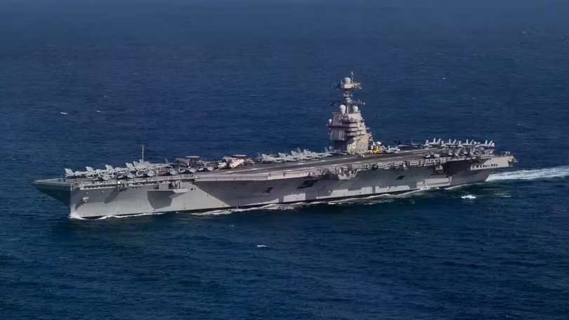 Tàu sân bay USS Gerald. R. Ford của Mỹ. Ảnh: Wiki.