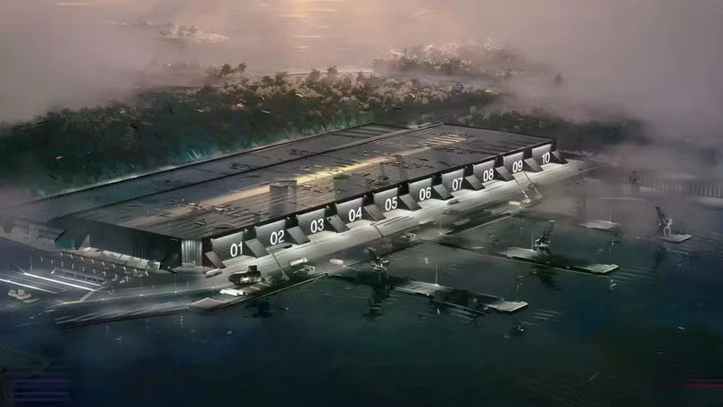 Ông Trump đã công bố kế hoạch xây dựng xưởng đóng tàu Arsenal-2 mới ở Maryland. Ảnh: IE.