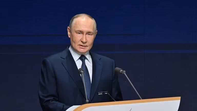 Tổng thống Nga Vladimir Putin phát biểu tại Moscow, Nga ngày 21/4. Ảnh: Sputnik.