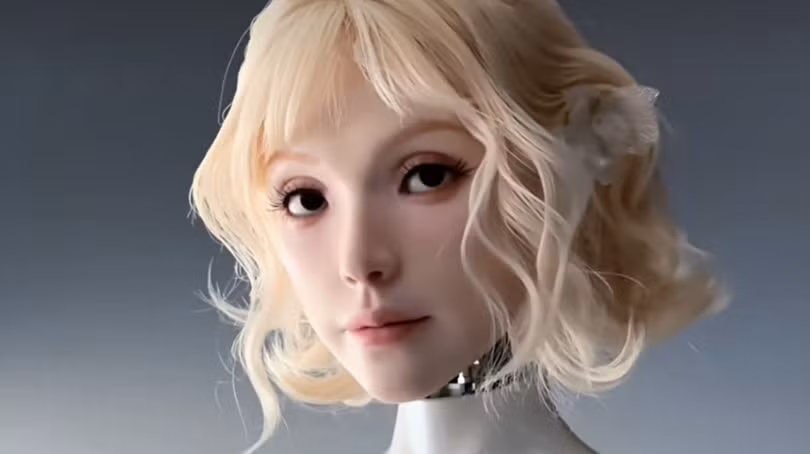 Robot Origin M1 có thể mô phỏng nhiều biểu cảm như người thật. Ảnh: OC.
