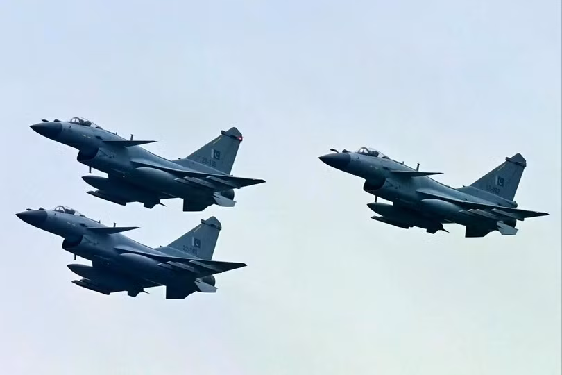 Không quân Pakistan sở hữu các máy bay chiến đấu J-10C do Trung Quốc sản xuất. Ảnh: AFP.