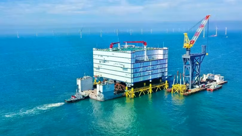 Trạm chuyển đổi ngoài khơi lớn nhất thế giới. Ảnh: CNG.