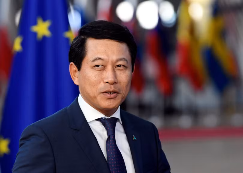 Ông Saleumxay Kommasith, thời điểm còn là Bộ trưởng Ngoại giao Lào, đến dự Hội nghị thượng đỉnh các nhà lãnh đạo ASEM tại Brussels, Bỉ, ngày 18/10/2018. Ảnh: China Daily.