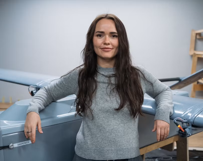 Iryna Terekh, giám đốc điều hành của Fire Point. Công ty này có 83 nhà máy tại Ukraine mặc dù chỉ mới được thành lập vào năm 2022 sau khi chiến tranh bùng phát. Anh: Guardian.