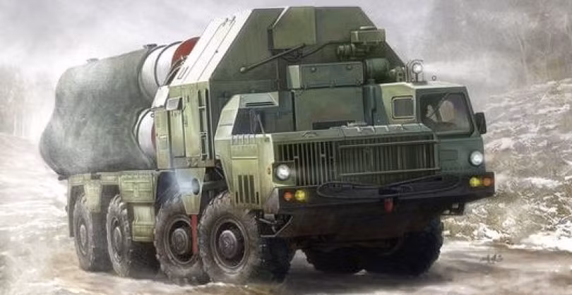 Hình đồ họa bệ phóng từ hệ thống phòng không S-400. Ảnh: MW.