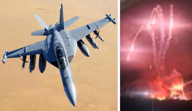 EA-18G đóng vai trò trung tâm trong việc phá hủy hệ thống tên lửa phòng không của Venezuela. Ảnh: MW.