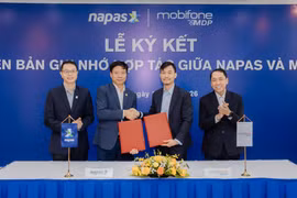 Lãnh đạo MDP và NAPAS tham dự lễ ký kết BB ghi nhớ hợp tác