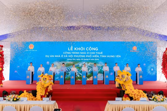 Vingroup khởi công công trình nhà ở cho thuê dự án nhà ở xã hội phường Phố Hiến, tỉnh Hưng Yên 
