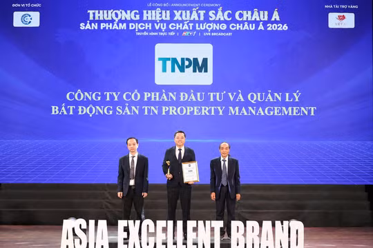 TNPM được vinh danh với Cúp Vàng Dịch vụ Chất lượng Châu Á 2026