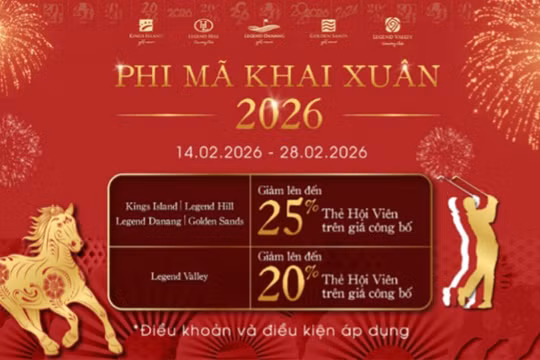 Đón Xuân Bính Ngọ 2026 cùng ưu đãi đặc quyền từ BRG Golf 