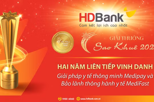 HDBank ghi dấu ấn tại Sao Khuê 2026 với bộ đôi giải pháp y tế số MediPay – MediFast 