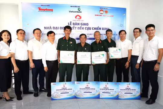 Vietcombank chung tay dựng xây 6 mái ấm nghĩa tình cho các cựu chiến binh TP.HCM