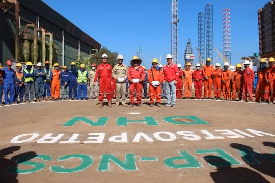 PVEP-NCS và Vietsovpetro lắp dựng thành công Panel Row 1 tại dự án Đại Hùng Nam, vượt tiến độ 14 ngày