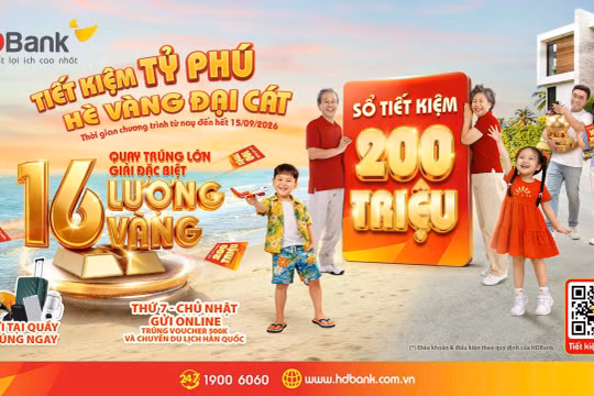 Hàng chục khách hàng HDBank trúng thưởng sổ tiết kiệm “trăm triệu” và chuyến du lịch Hàn Quốc hấp dẫn