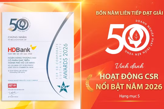 HDBank: Tăng trưởng ấn tượng song hành cùng trách nhiệm cộng đồng