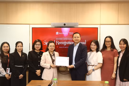 SeABank được trao Giải thưởng “Ngân hàng được công nhận đặc biệt về thanh toán quốc tế 2024-2025” 