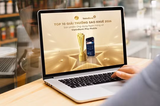VietinBank iPay Mobile lọt Top 10 Sao Khuê 2026, khẳng định vị thế ứng dụng ngân hàng số hàng đầu