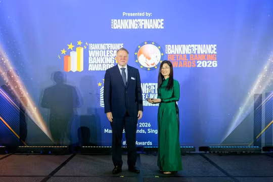 Vietcombank lập cú đúp giải thưởng quản lý rủi ro tại Asian Banking & Finance Awards 2026