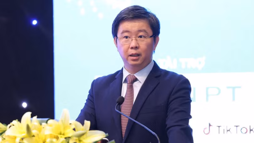 Thứ trưởng Bộ Khoa học và Công nghệ Bùi Hoàng Phương phát biểu tại diễn đàn.