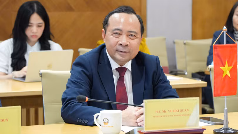 Bộ trưởng Bộ Khoa học và Công nghệ Vũ Hải Quân.
