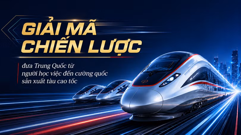 Giải mã chiến lược đưa Trung Quốc từ người học việc đến cường quốc sản xuất tàu cao tốc