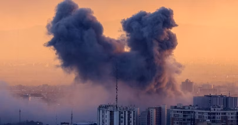 Hình ảnh căn cứ Muwaffaq Salti sau khi trúng tên lửa Iran. Ảnh: Jennifer Jacobs.