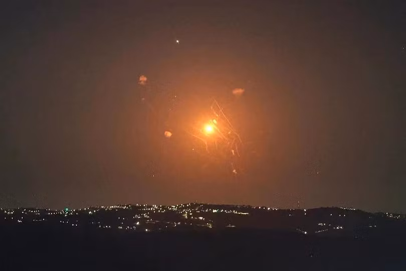 Hình ảnh Mỹ phóng tên lửa Patriot đánh chặn tên lửa đạn đạo Iran trên bầu trời Jordan. Ảnh: EPA.