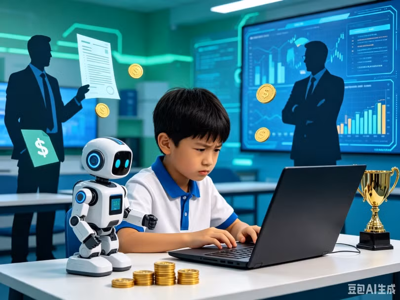 AI phát triển kéo theo một số lượng đông đảo "thiên tài" nhí ở Trung Quốc. Ảnh: Doubao.